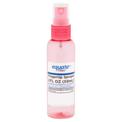 Equate Fingertip Spray Bottle for Travel, Color May Vary, 2 fl oz
