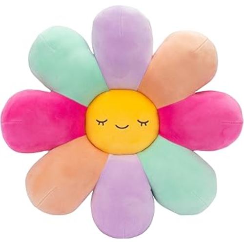 Russ 14-Inch Multicolor Green Flower Plush - Ultrasoft Official Jazwares Plush from The Makers of Squishmallows
