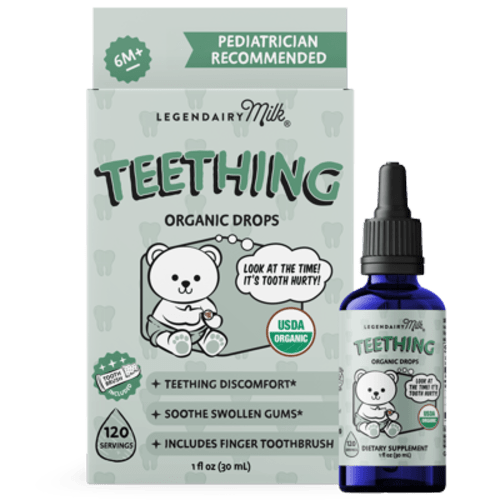 Legendairy Milk Organic Baby Teething Drops, Infant Teething Relief, 1 fl oz