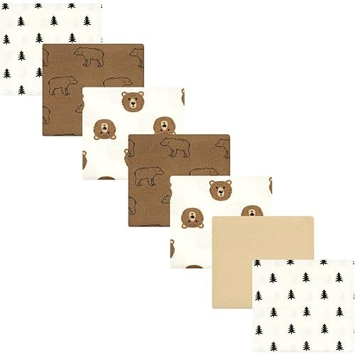 Luvable Friends Little Treasure Flannel Receiving Blankets 7pk