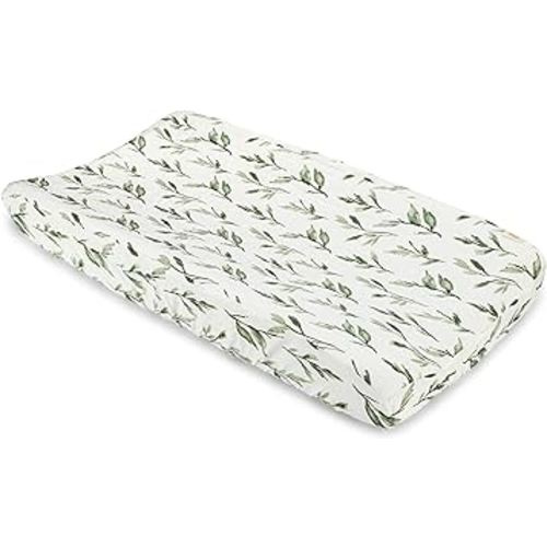 Parker Quilted Leaf Change Pad Cover