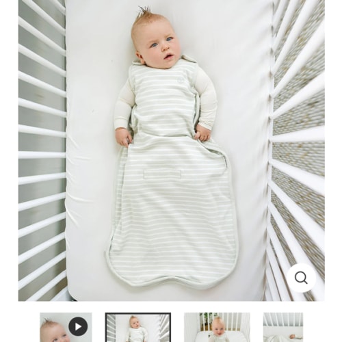 4 Season® Ultimate Baby Sleep Bag, Merino Wool & Organic Cotton, Birch Gray