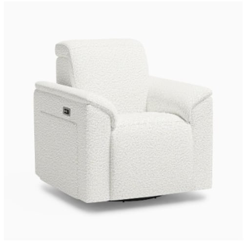 Ultimate Cozy Recliner Color: Ivory Performance Brushed Boucle