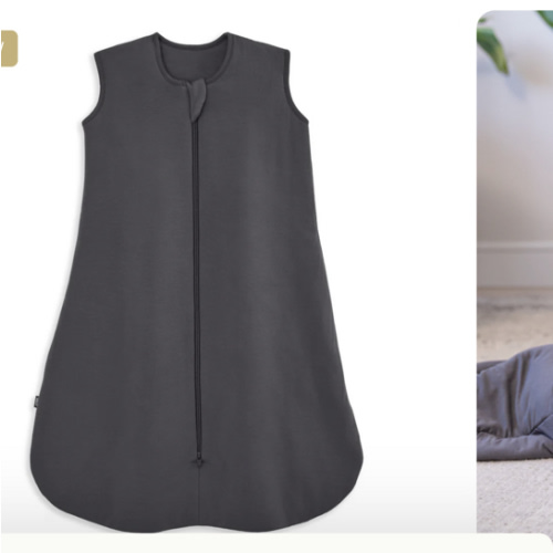 HALO - 1.5 TOG supersoft bamboo wearable blanket, double zipper sleeping bag with weighted feel - oat