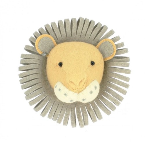 Lion Head | Stuffed Lion Head | Kids Room Head | Kids Animal Head | Mini Lion | Noahs Ark