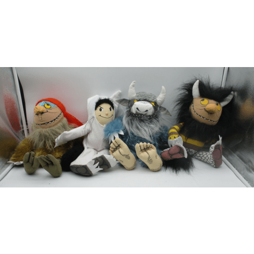 Lot of 4 Vintage WHERE THE WILDS THINGS ARE Plush Figures 14&#034;-18&#034; - CLEAN/NICE