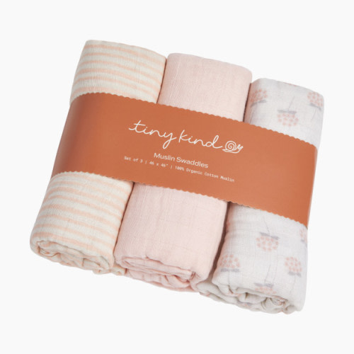 Tiny Kind Muslin Swaddle (3 Pack) - Floral Bunch