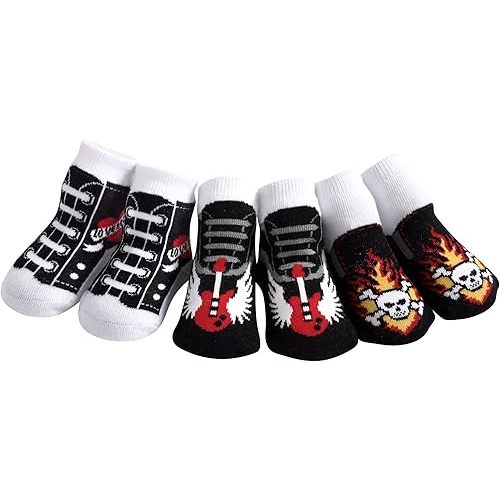 JazzyToes Rock'n Sox Gift Box of Baby Socks (0-12 Months)