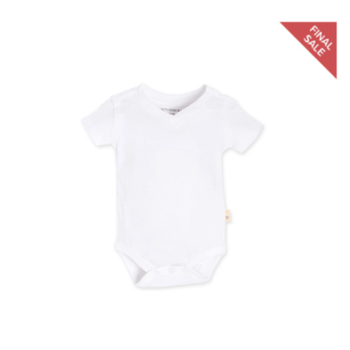 Organic Cotton Short Sleeve V Neck Bodysuit