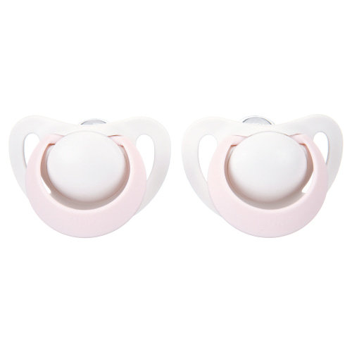 NUK Newborn Orthodontic Pacifiers, Girl, 0-2 Months, 2-Pack