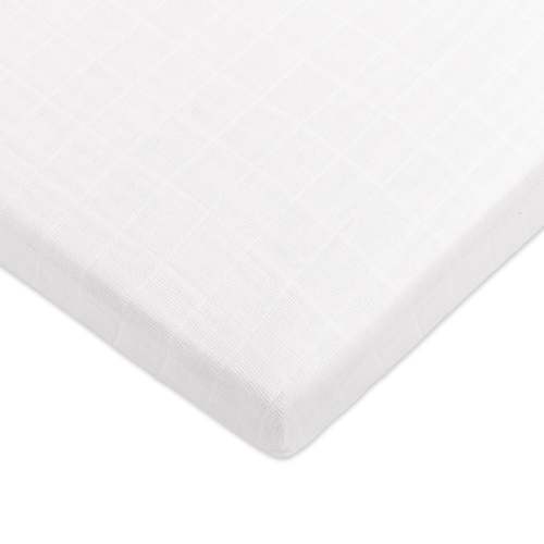 All-Stages Midi Crib Sheet in GOTS Certified Organic Muslin Cotton
