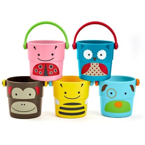 Skip Hop Stack Pour Buckets Bath Toys (Set of 5)