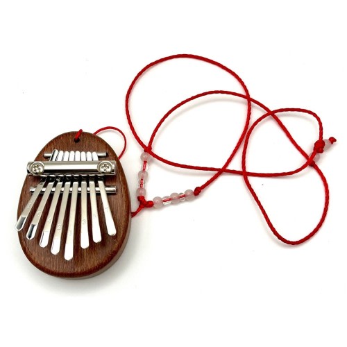 Small Wooden Kalimba Musical Instrument Necklace