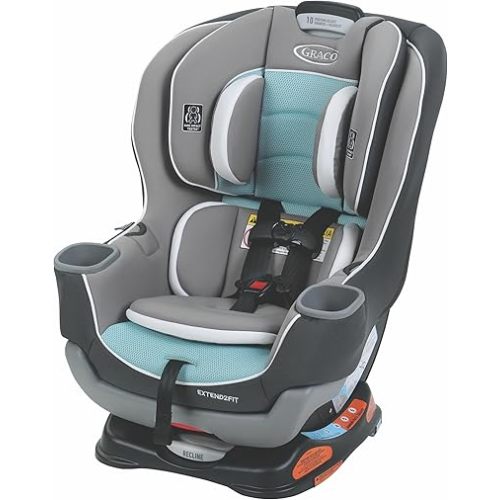Graco Extend2Fit Convertible Car Seat, Spire, Safe and Comfortable Ride Designed for Growing Children