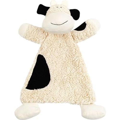 Under the Nile Organic Cotton Bessie The Cow Sherpa Snuggle Lovey, 13"