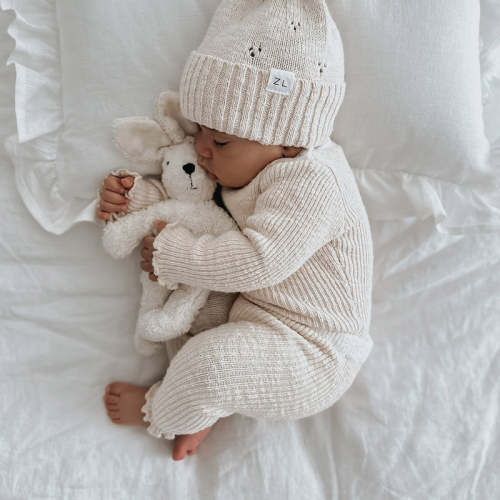 Cotton Baby Rabbit - White – MamaOwl