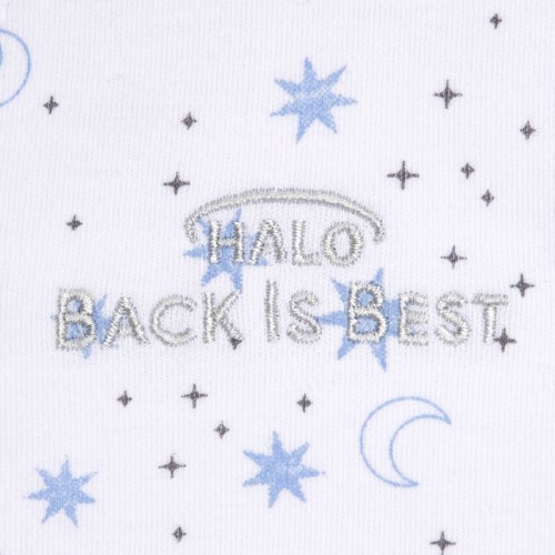Midnight Moons Blue Cotton Baby Swaddle | HALO