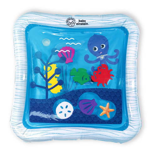 Baby Einstein Octopus Water Play Mat with Safety Fill Line - Activity & Sensory Toy for Babies Ages Newborn and up, Blue