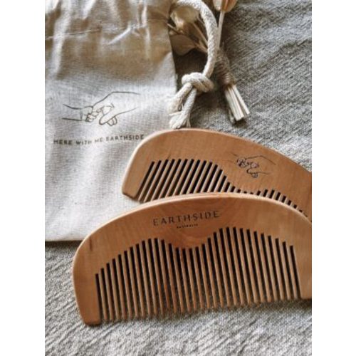 Birth Comb Pair & Drawstring Bag - Earthside Australia