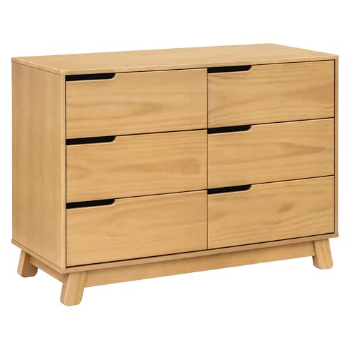 babyletto Hudson 6-Drawer Assembled Double Dresser in Honey, Greenguard Gold Certified