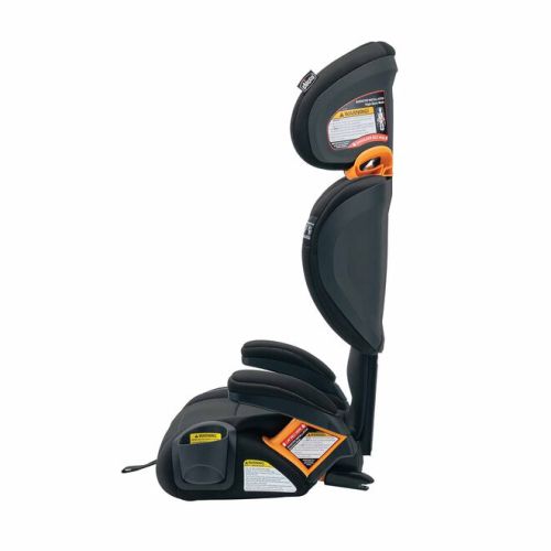 KidFit ClearTex Plus 2-in-1 Belt-Positioning Booster Car Seat - Obsidian
