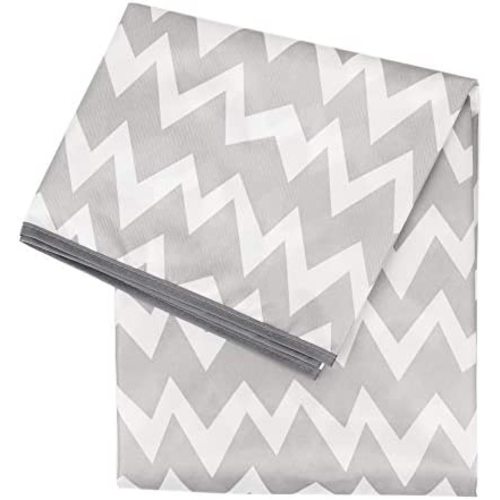 Bumkins Splat Mat, Waterproof, Washable for Floor or Table, Under Highchairs, Art, Crafts, Playtime 42x42 – Gray Chevron