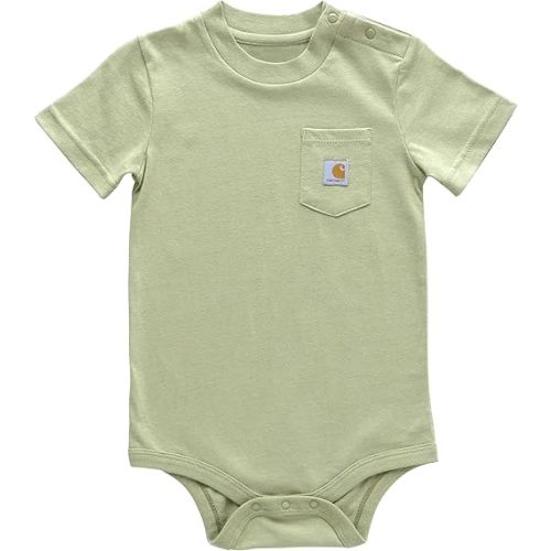 Carhartt Unisex Baby Short-Sleeve Bodysuit Pocket T-Shirt Onesie