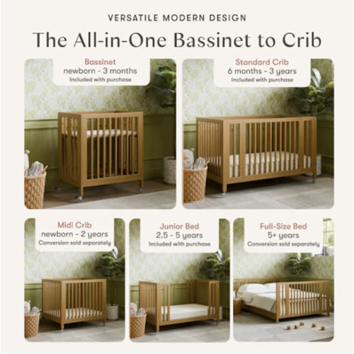 Babyletto Rolli 9-in-1 Convertible All-Stages® Crib
