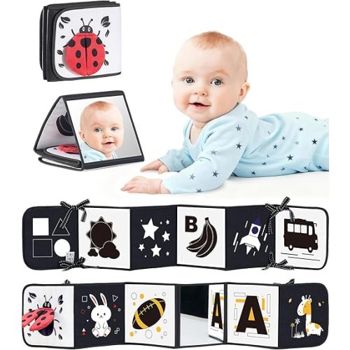 High Contrast Baby Book with Mirror
