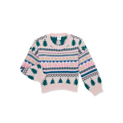 Holiday Time Girls Christmas Sweater, size 4-5