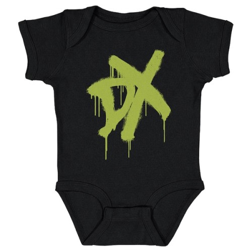 Infant 500 Level Black D-Generation X Spray Paint Logo Bodysuit