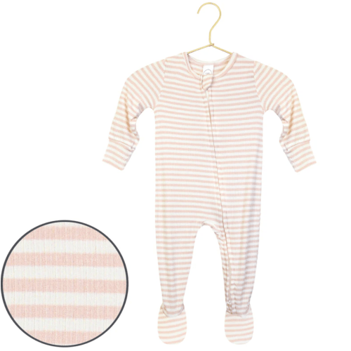 Harper Ribbed Zipper Footies – Lou Lou & Company