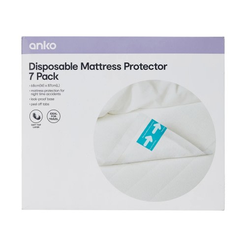7 Pack Disposable Mattress Protectors - Kmart