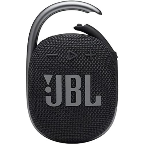 JBL Clip 4 Portable Wireless Bluetooth Waterproof/Dustproof Speaker - Black (Renewed)