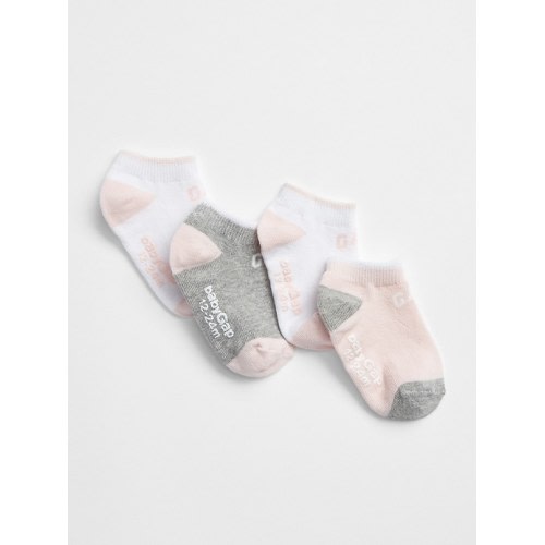Toddler Gap Logo No-Show Socks (4-Pack) in multi, size: 12-24 M