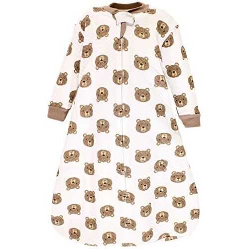 Hudson Baby Unisex Baby Premium Quilted Long Sleeve Sleeping Bag and Wearable Blanket