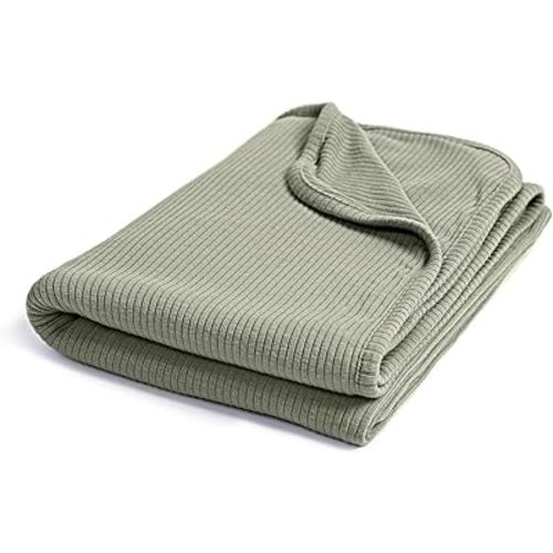 Ultra-Soft Rayon Made from Bamboo Baby Blanket - 30x40 Inches Double-Layer Swaddle Blanket, Breathable & Hypoallergenic, Lightweight Nursing Cover, Stroller Blanket for Infants & Toddlers