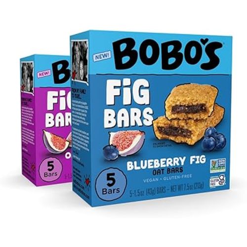 Bobo's Fig Bar (20, Variety Pack), Soft Baked, Non-GMO, Vegan, Snack Bar, Gluten Free