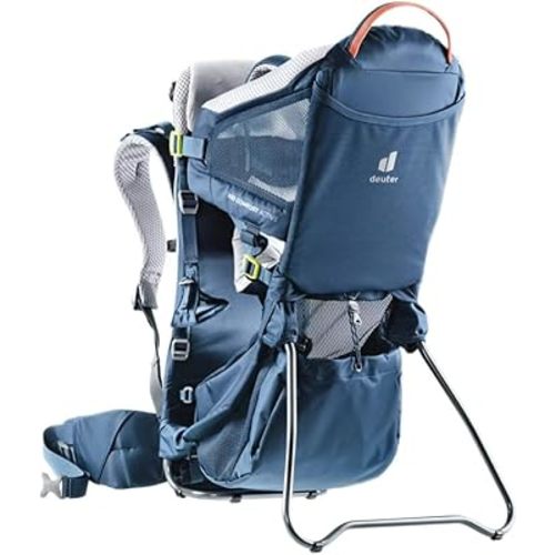Deuter Kid Comfort Active, Children Baby Carrier, Unisex, 5.9 pounds, Midnight, Teal, Lite Aircontact backsystem, Tested Safety (GS), Machine Wash, 3.5-21.0 kg, Ages 0-4, PFC Free