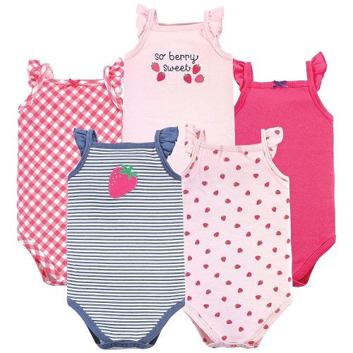 Hudson Baby Unisex Baby Cotton Sleeveless Bodysuits