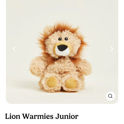 Microwavable Lion Warmies Junior | Warmies USA