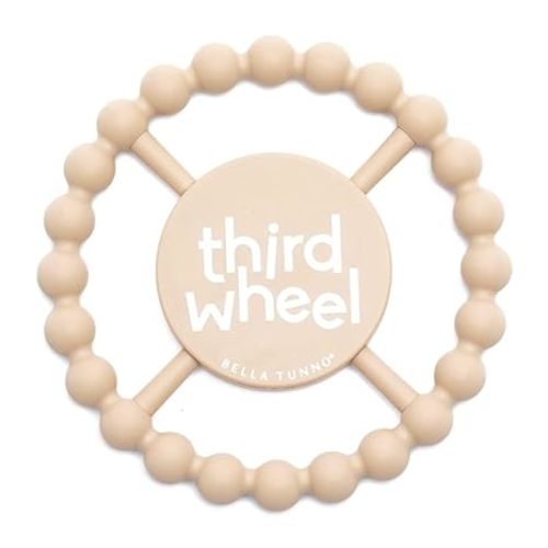 Bella Tunno Happy Teether – Soft & Easy Grip Baby Teether Toy, Silicone Teether Ring to Help Soothe Gums, Non-Toxic and BPA Free, Third Wheel