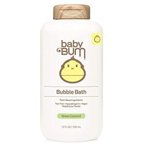 Baby Bum Bubble Bath | Tear Free Foaming Bubble Bath for Sensitive Skin with White Ginger| Natural Fragrance | Gluten Free and Vegan | 12 FL OZ