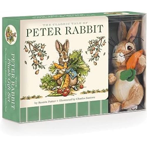 The Peter Rabbit Plush Gift Set (The Revised Edition): Includes the Classic Edition Board Book + Plush Stuffed Animal Toy Rabbit Gift Set