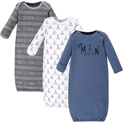 Yoga Sprout Cotton Gowns, 3 Pack