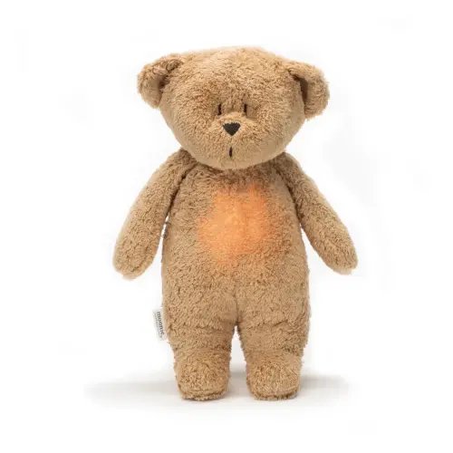 Moonie - Teddy Bear musical nightlight - Capuccino | Smallable