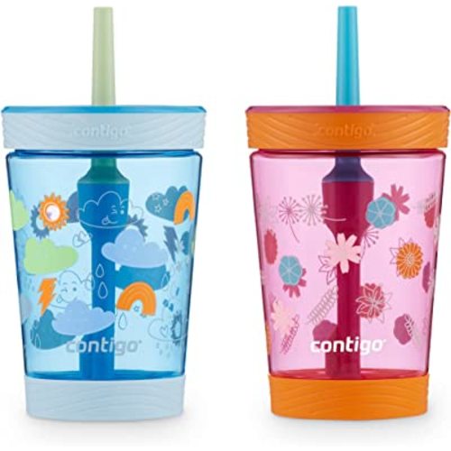 Contigo Kids Spill-Proof Tumbler with Straw, 14 oz., 2 Pack