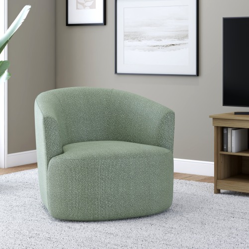 Mainstays Boucle Swivel Chair, Olive