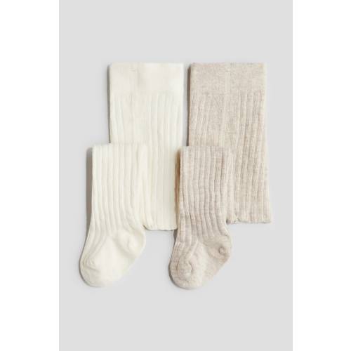 2-PACK RIB-KNIT TIGHTS