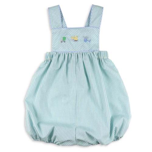 Boys Embroidered Bubble - Things That Go - Shrimp and Grits Kids